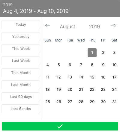 Single day Instead of Range
